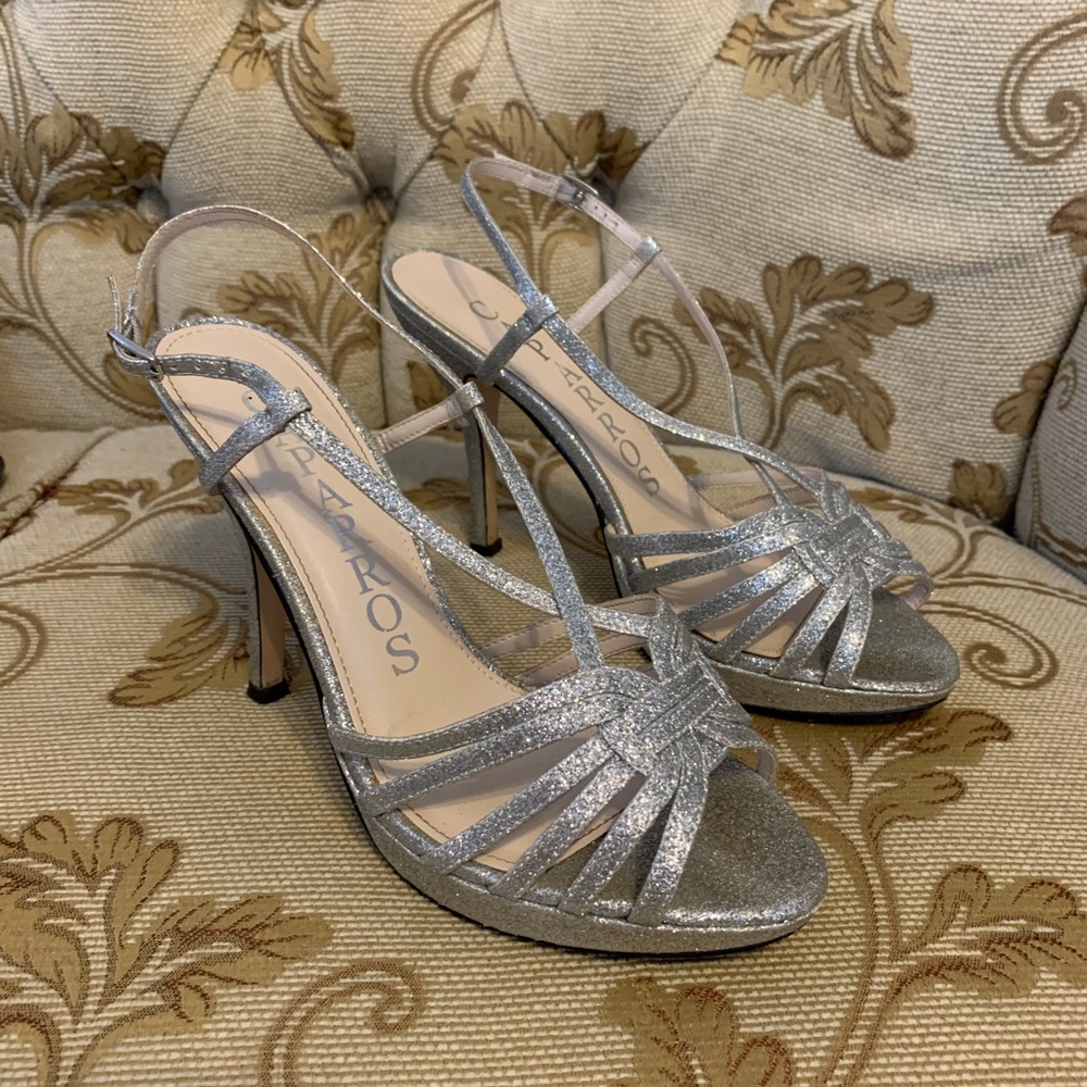 Silver high Heels Caparro